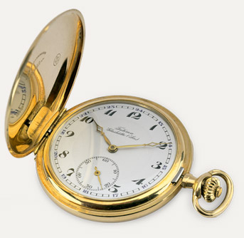 Tutima gold pocket watch, approx. 1929 Tutima gold pocket watch, approx. 1929