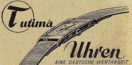 Tutima advertising from the 1930s Tutima advertising from the 1930s